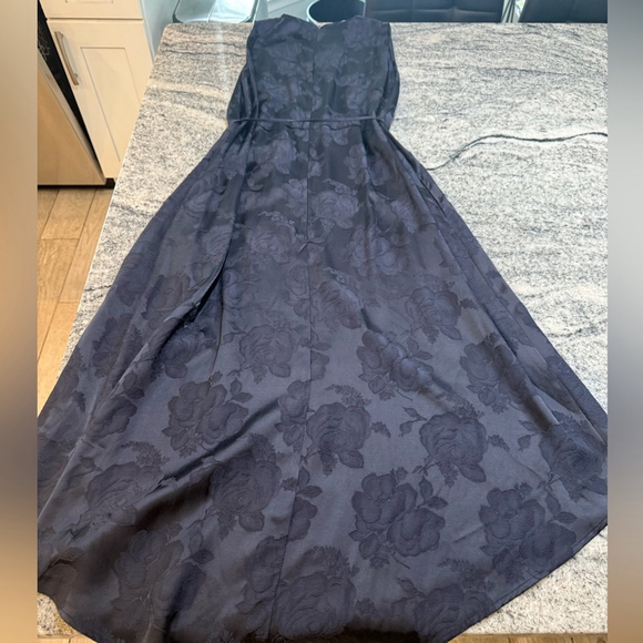 Vince Asymmetrical Midnight Blue Dress with Belt - Picture 4 of 16